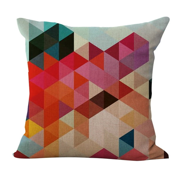 18'' Polyester Geometry Pillow Case Sofa Waist Throw Cushion Cover Home Decor 18'' Polyester Geometry Pillow Case Sofa Waist Throw Cushion Cover Home Decor